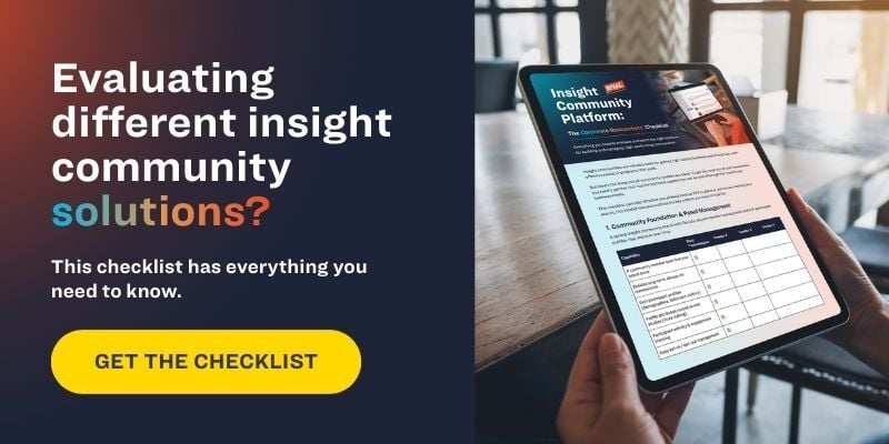 Insight community checklist - blog CTA