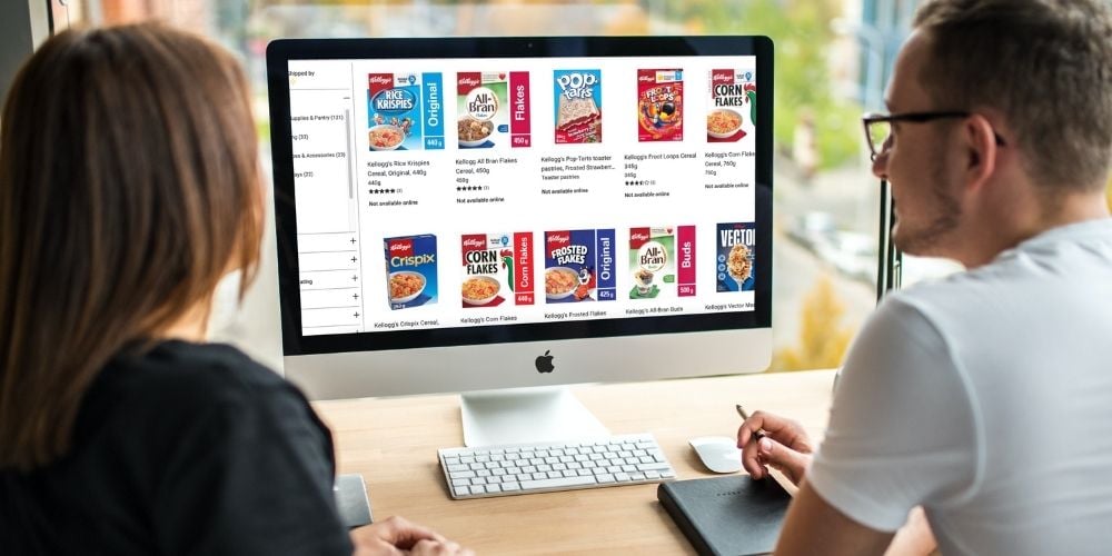 Shopping online for kelloggs products title banner 