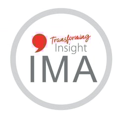 Transforming Insight IMA circle logo on white
