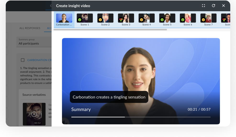 AI video market research tool for video reels and transcription