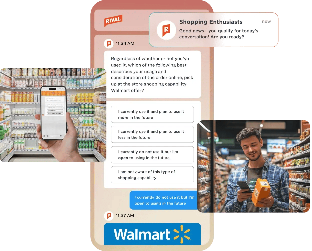 Mobile shopper missions for market research and in-the-moment insights