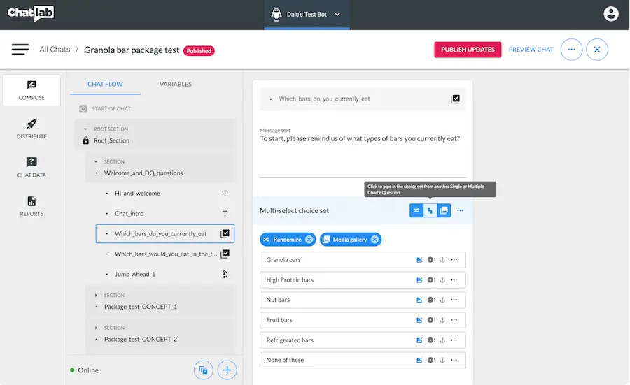 Authoring - question card