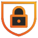 Security shield and lock icon